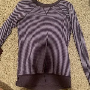 Reversible striped long sleeve lululemon shirt